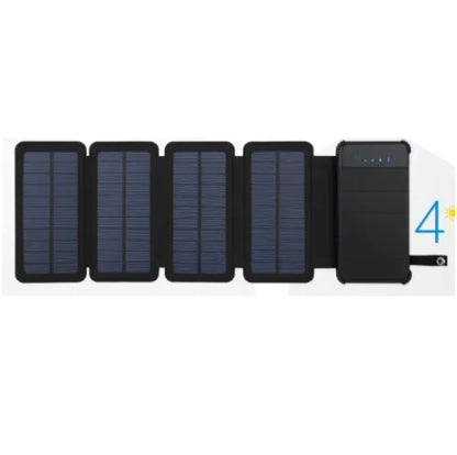 Foldable Solar Power Bank with Detachable Design