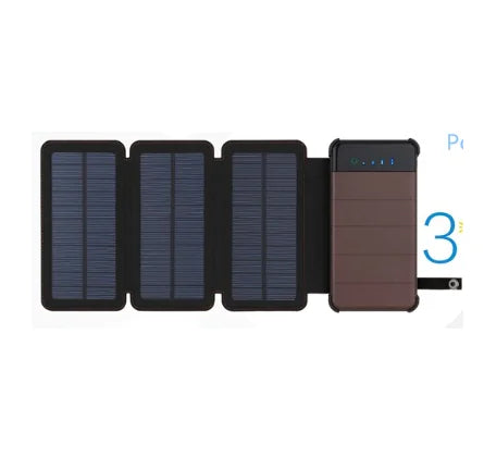 Foldable Solar Power Bank with Detachable Design