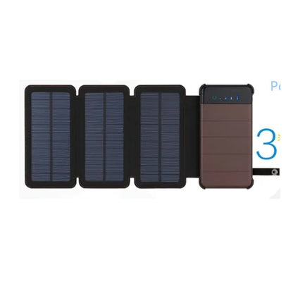Foldable Solar Power Bank with Detachable Design